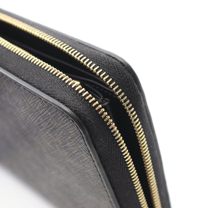 トリオンフ ラージ ジップウォレット ラウンドファスナー長財布 PVC ブラック セリーヌ 財布・小物 CELINE
