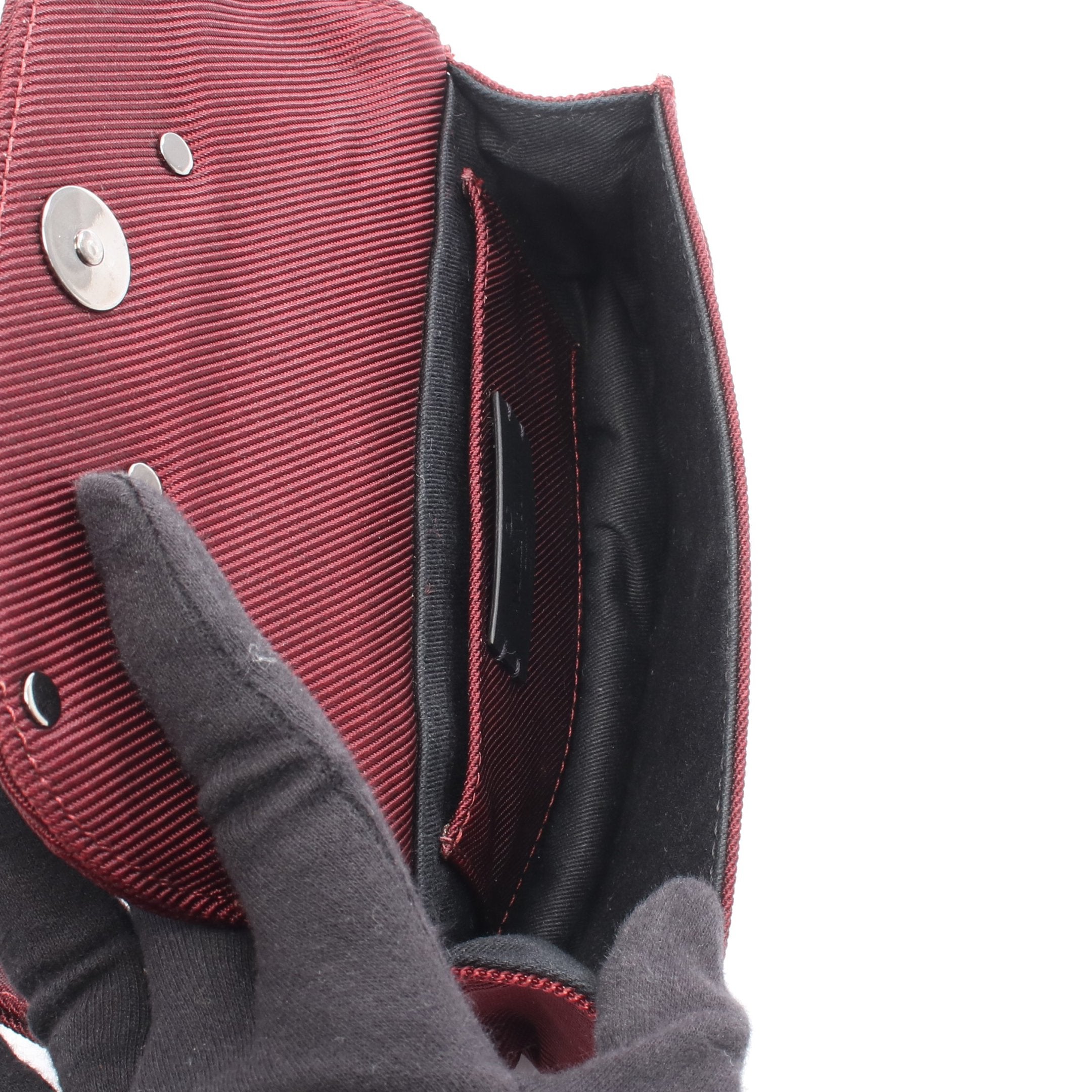 スーパーVEE ボディバッグ ウエストバッグ キャンバス ボルドー