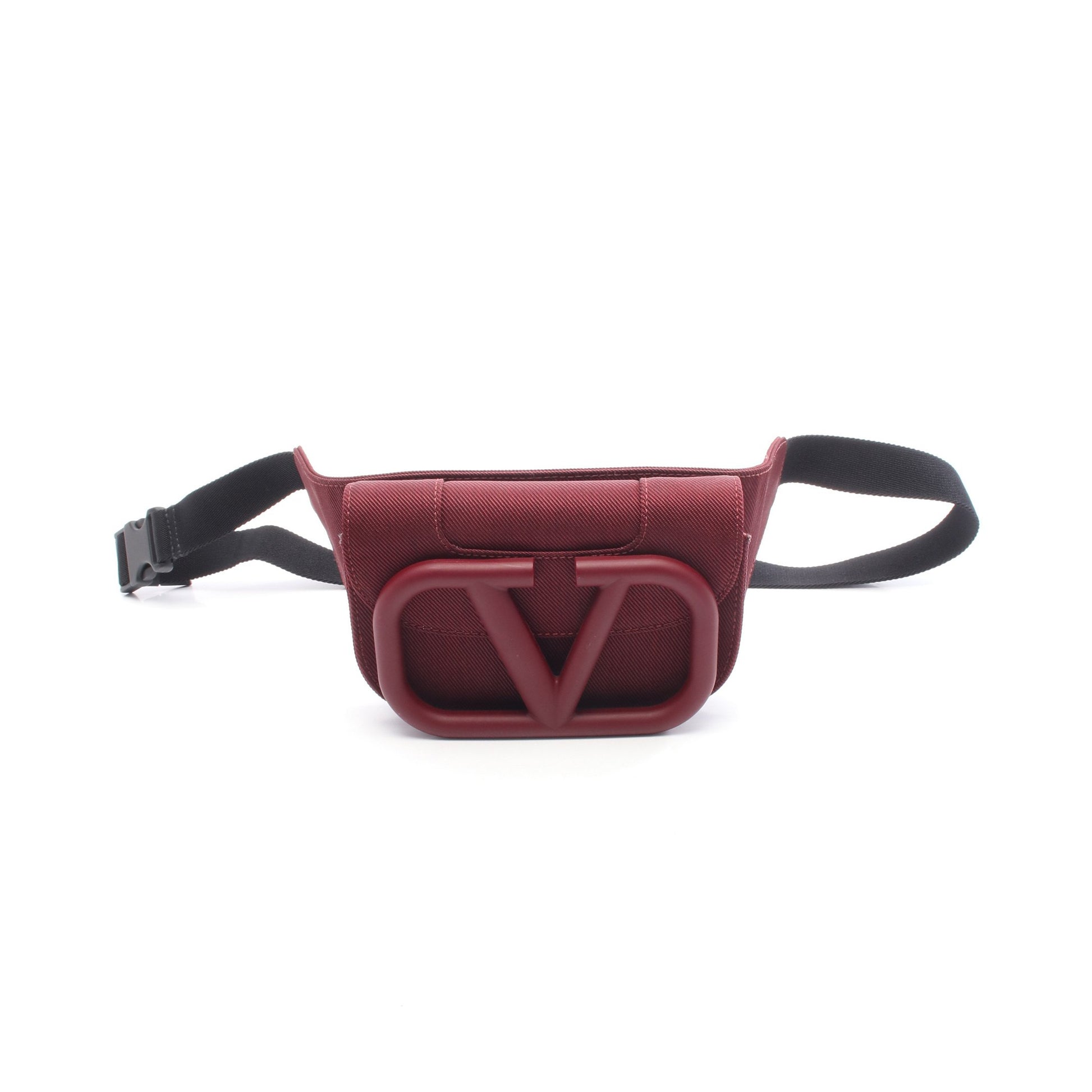 スーパーVEE ボディバッグ ウエストバッグ キャンバス ボルドー ヴァレンティノガラヴァーニ バッグ VALENTINO GARAVANI