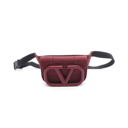 スーパーVEE ボディバッグ ウエストバッグ キャンバス ボルドー ヴァレンティノガラヴァーニ バッグ VALENTINO GARAVANI