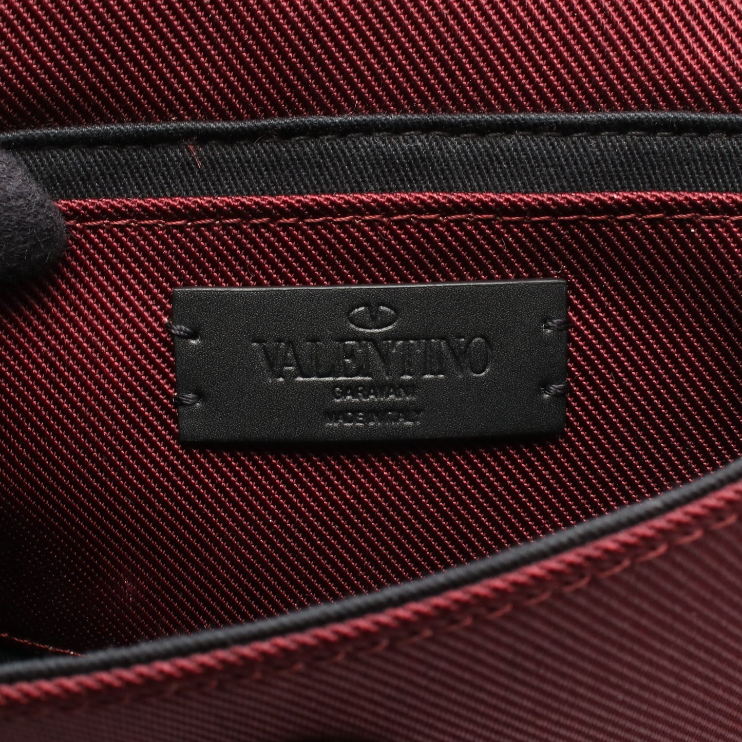 スーパーVEE ボディバッグ ウエストバッグ キャンバス ボルドー ヴァレンティノガラヴァーニ バッグ VALENTINO GARAVANI