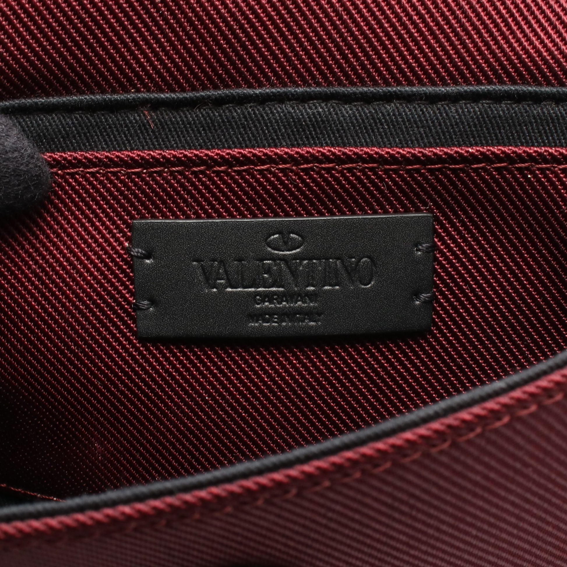 スーパーVEE ボディバッグ ウエストバッグ キャンバス ボルドー ヴァレンティノガラヴァーニ バッグ VALENTINO GARAVANI