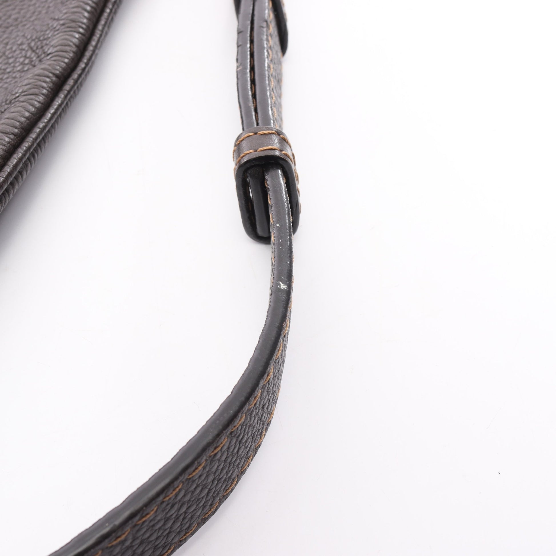 ショルダーバッグ レザー ダークブラウン ロエベ バッグ LOEWE