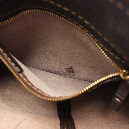ショルダーバッグ レザー ダークブラウン ロエベ バッグ LOEWE