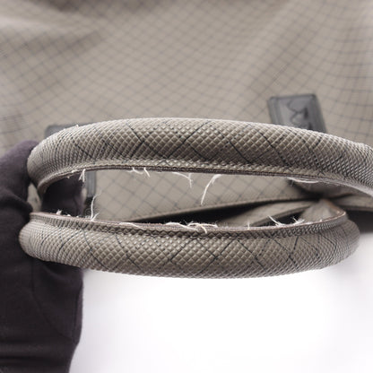 マルコポーロ ハンドバッグ トートバッグ PVC レザー グレー ボッテガヴェネタ バッグ BOTTEGA VENETA