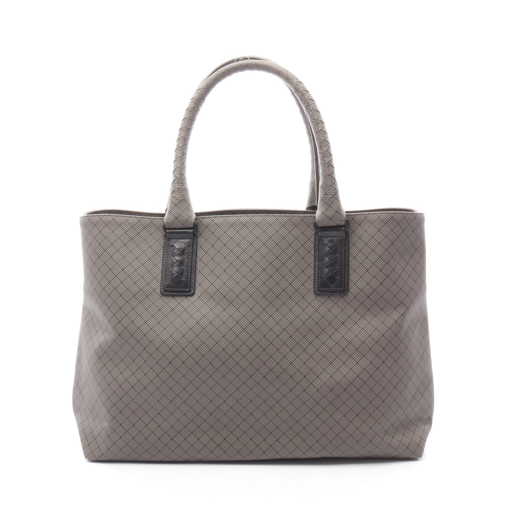 マルコポーロ ハンドバッグ トートバッグ PVC レザー グレー ボッテガヴェネタ バッグ BOTTEGA VENETA
