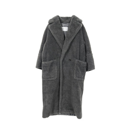 カディアック テディベア コート ウール アルパカ シルク ダークグレー マックスマーラ アウター Max Mara