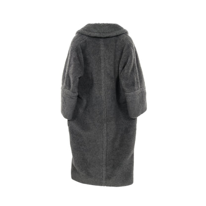 カディアック テディベア コート ウール アルパカ シルク ダークグレー マックスマーラ アウター Max Mara