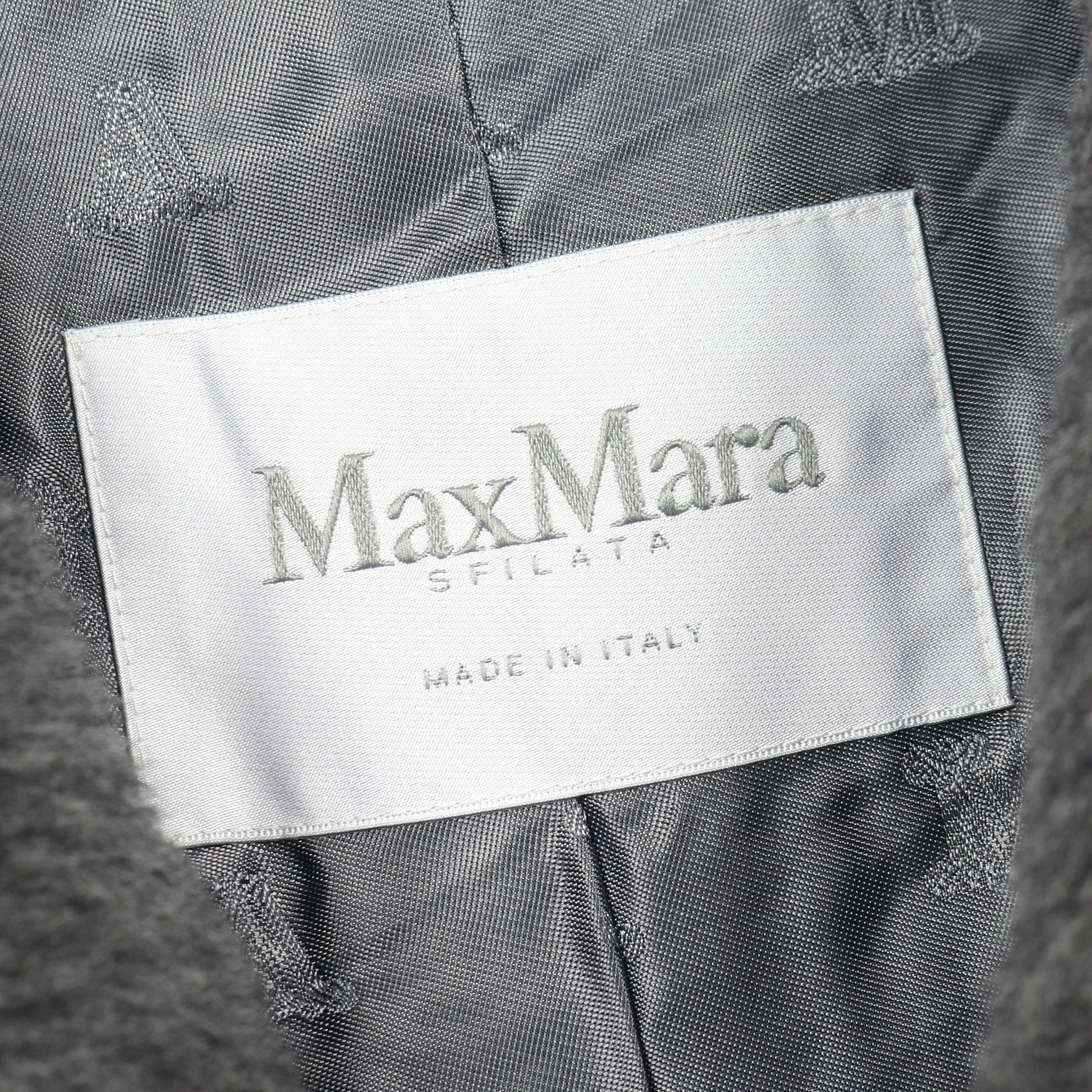 カディアック テディベア コート ウール アルパカ シルク ダークグレー マックスマーラ アウター Max Mara