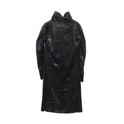 ワンピース ハイネック 長袖 レーヨン ブラック シワ加工 メゾンマルジェラ4 ワンピース Maison Margiela 4
