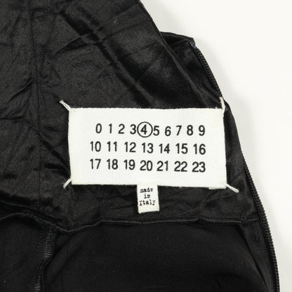 ワンピース ハイネック 長袖 レーヨン ブラック シワ加工 メゾンマルジェラ4 ワンピース Maison Margiela 4
