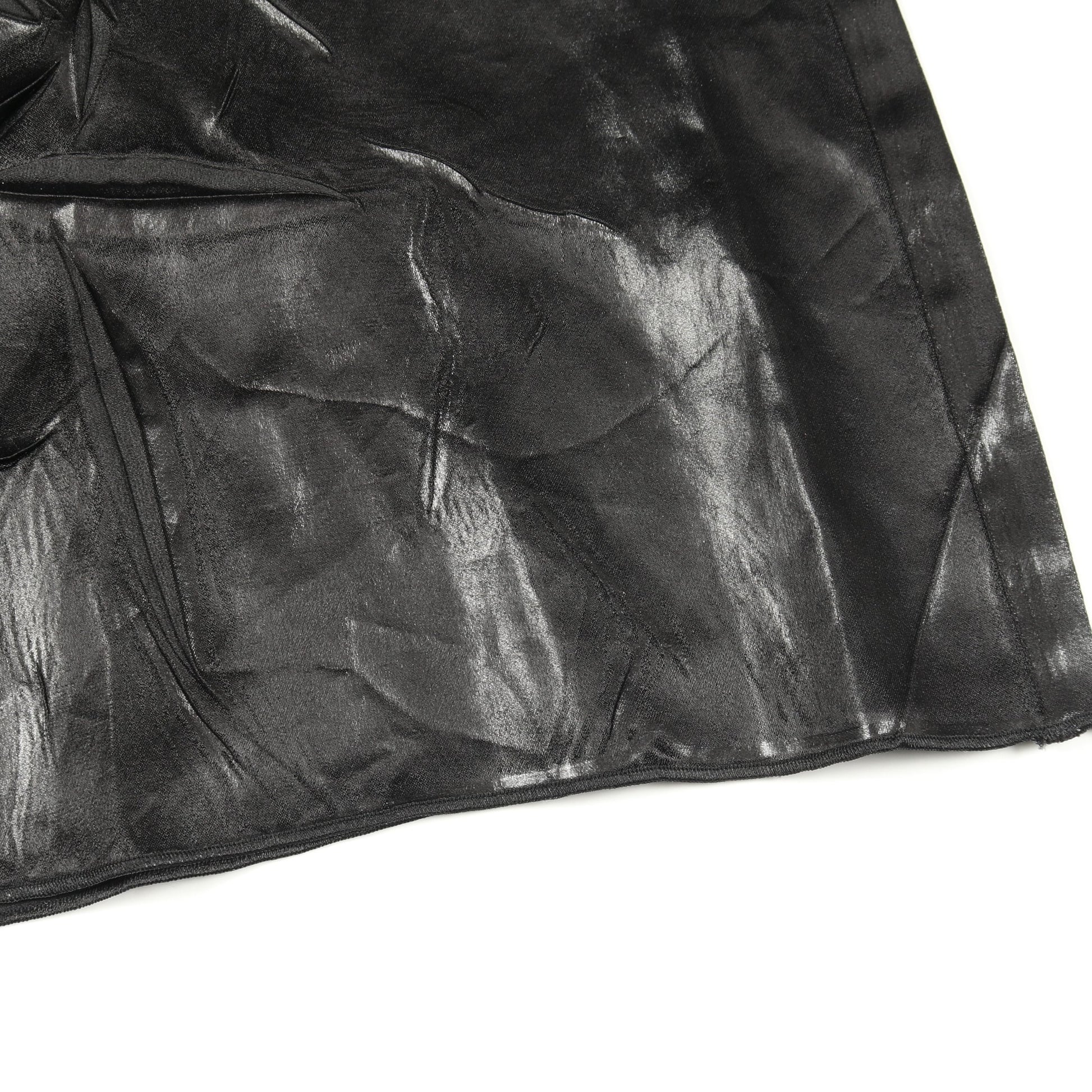 ワンピース ハイネック 長袖 レーヨン ブラック シワ加工 メゾンマルジェラ4 ワンピース Maison Margiela 4
