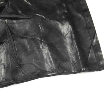 ワンピース ハイネック 長袖 レーヨン ブラック シワ加工 メゾンマルジェラ4 ワンピース Maison Margiela 4