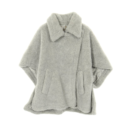 テディベア ケープ ポンチョ ウール アルパカ グレー マックスマーラ アウター Max Mara