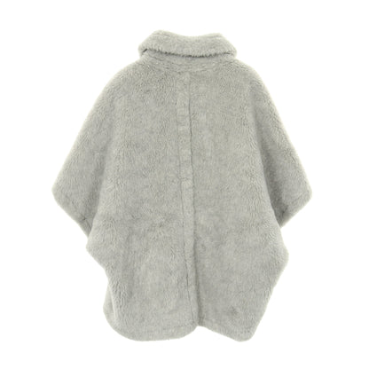 テディベア ケープ ポンチョ ウール アルパカ グレー マックスマーラ アウター Max Mara