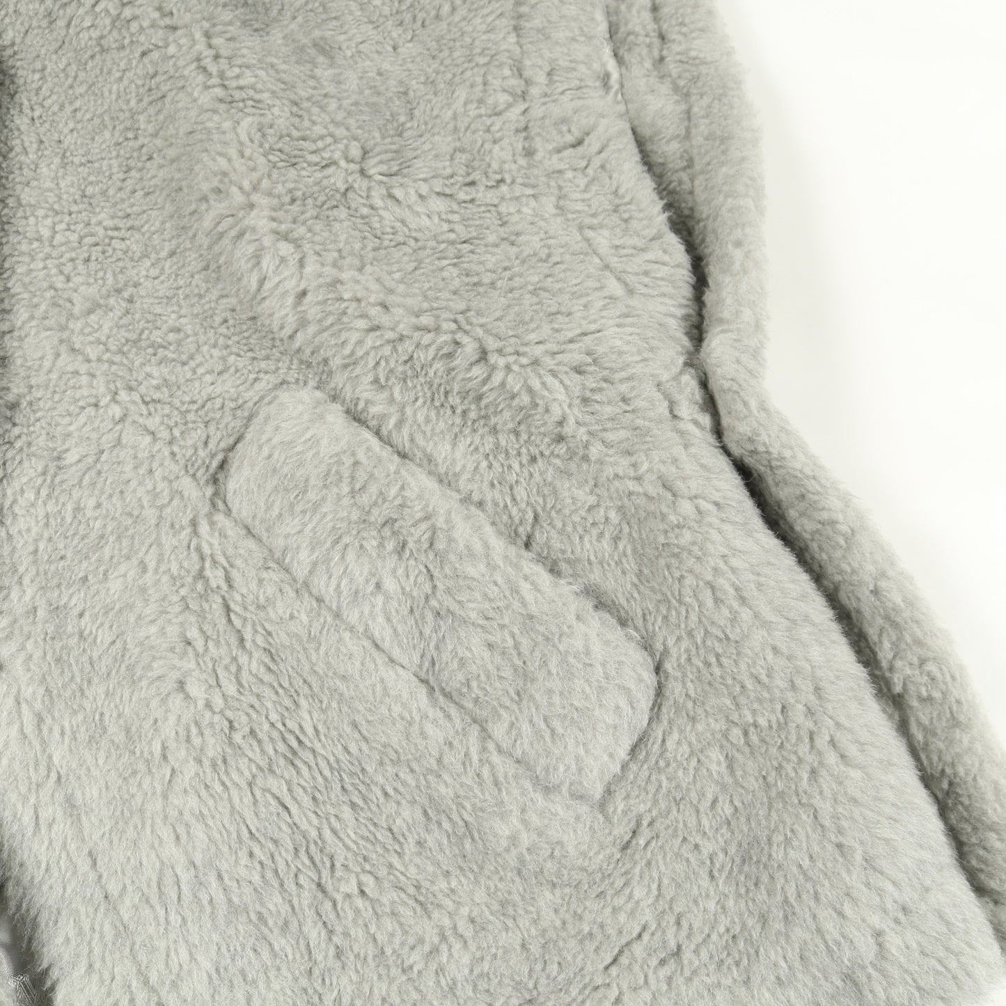 テディベア ケープ ポンチョ ウール アルパカ グレー マックスマーラ アウター Max Mara