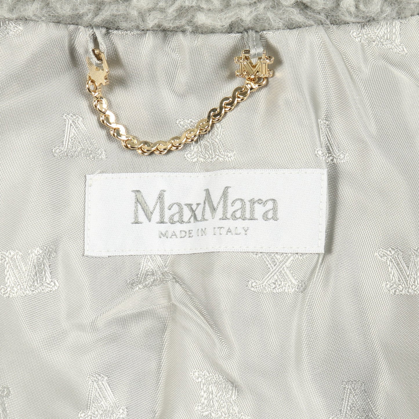 テディベア ケープ ポンチョ ウール アルパカ グレー マックスマーラ アウター Max Mara