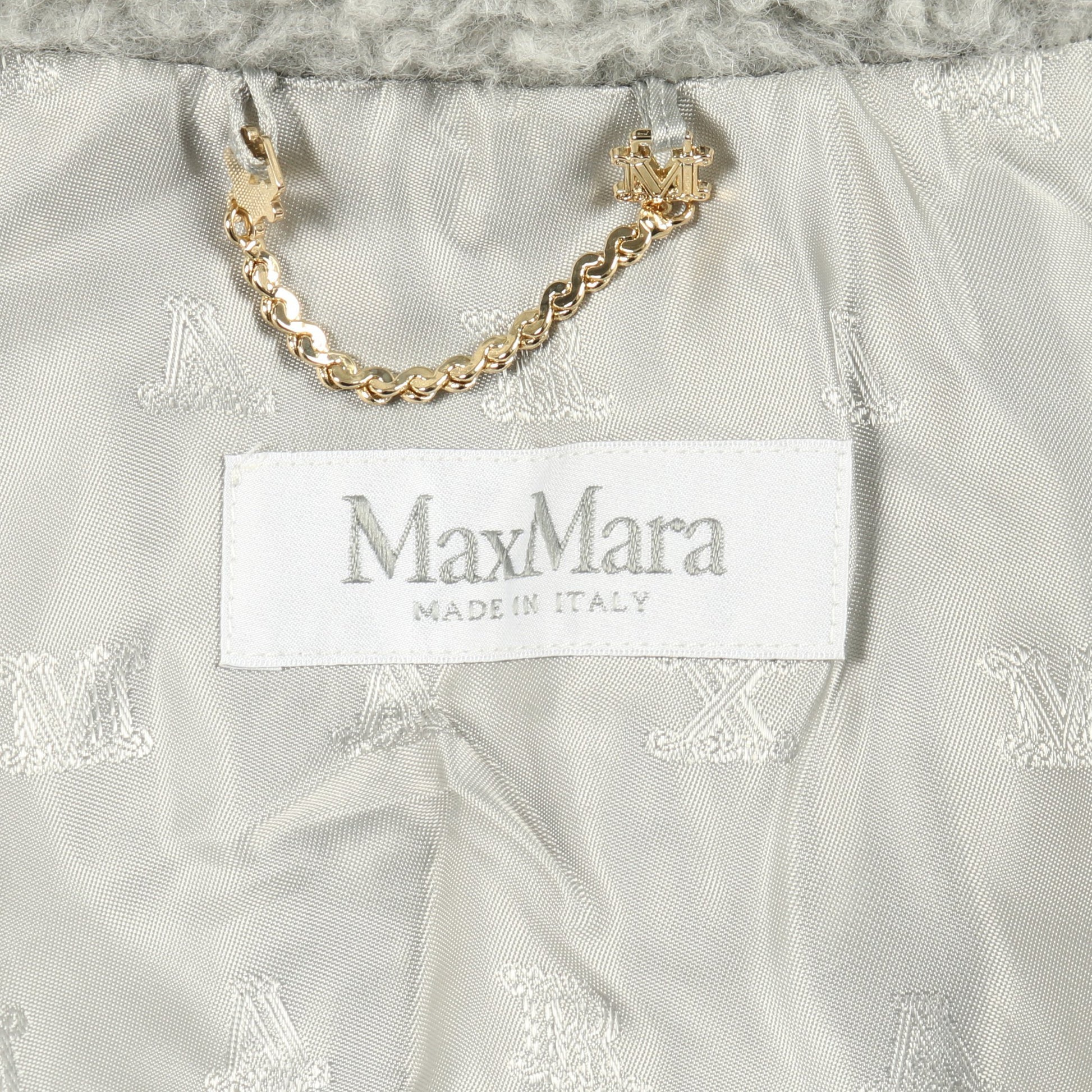 テディベア ケープ ポンチョ ウール アルパカ グレー マックスマーラ アウター Max Mara