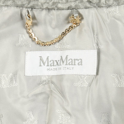 テディベア ケープ ポンチョ ウール アルパカ グレー マックスマーラ アウター Max Mara
