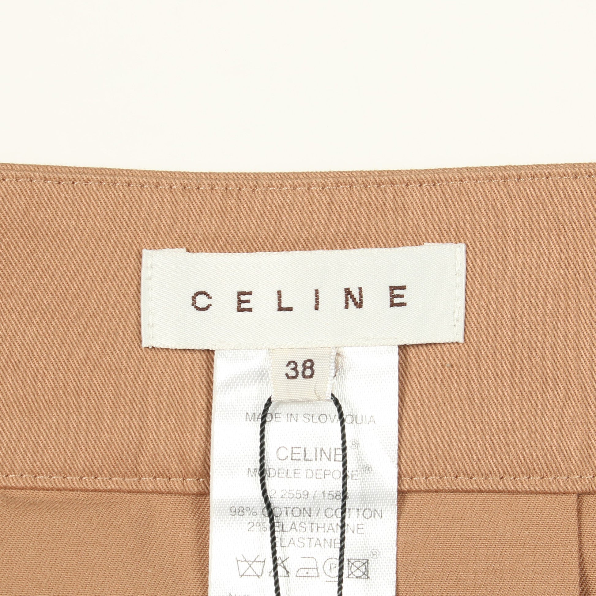 Cサルキー スカート コットン ライトブラウン セリーヌ ボトムス CELINE