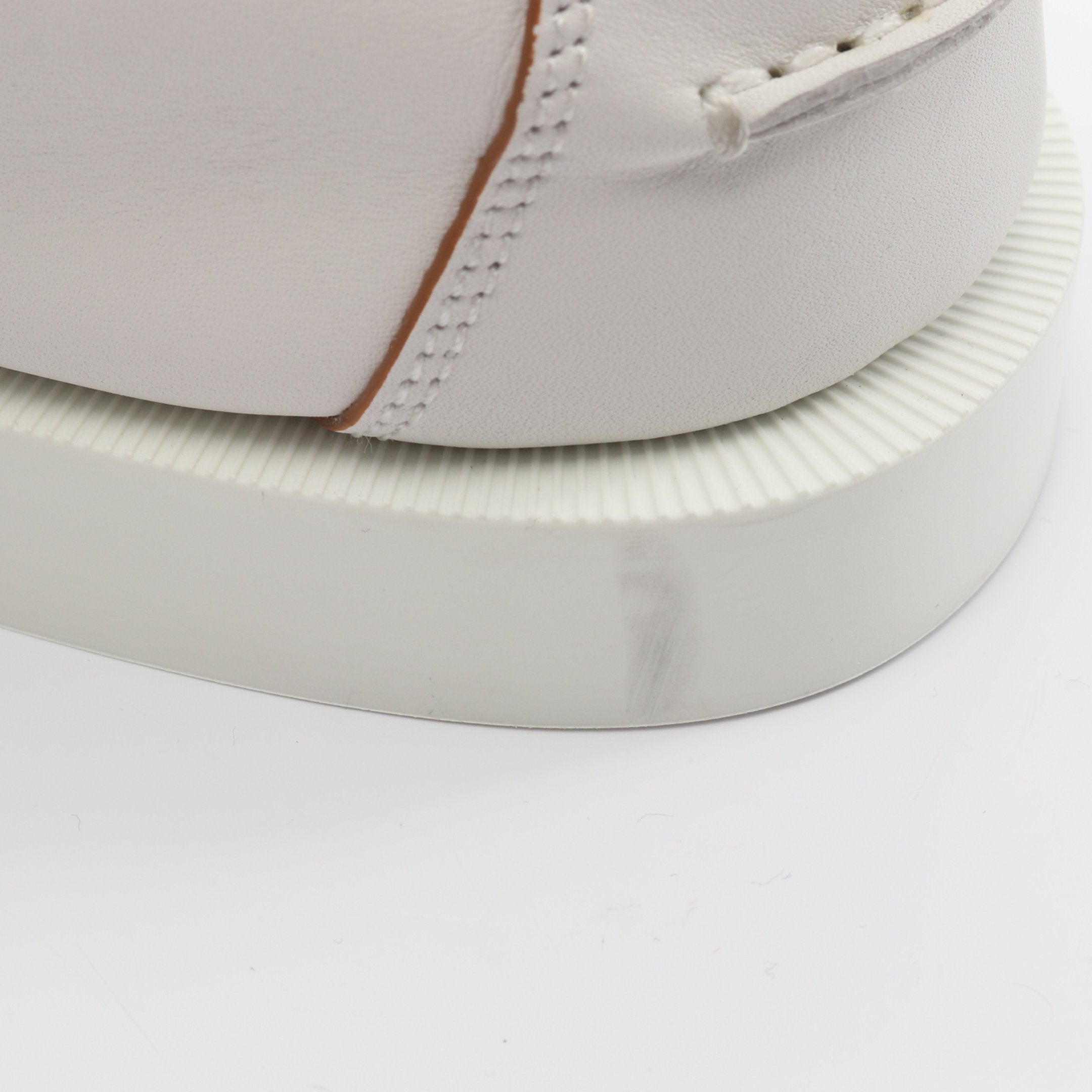 エクティーユ デッキシューズ カジュアルシューズ レザー ホワイト