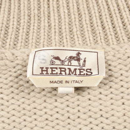 Decalcomanie ニット タートルネック カシミヤ ベージュ マルチカラー エルメス トップス HERMES