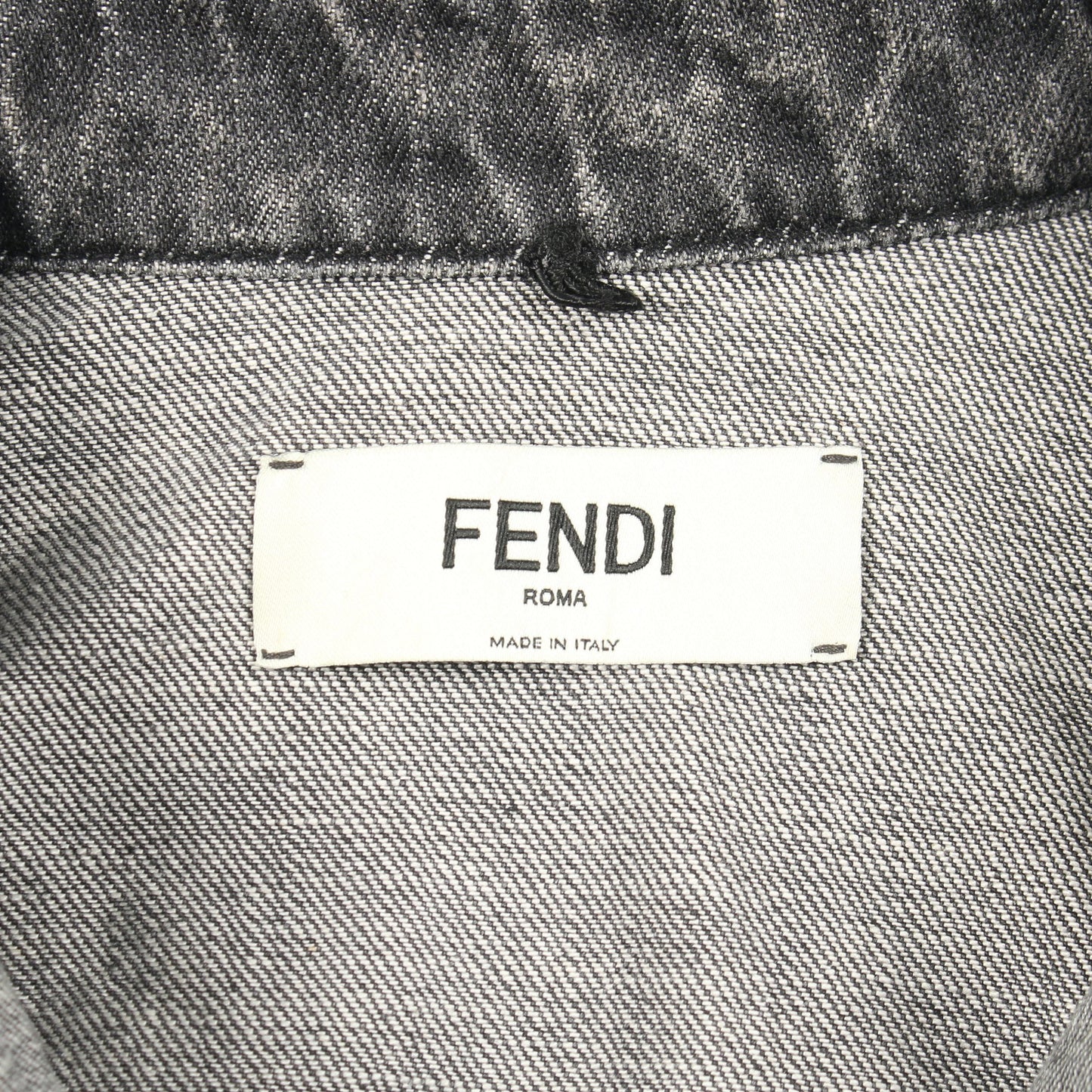 デニムシャツ デニムジャケット 半袖 コットン グレー フェンディ アウター FENDI