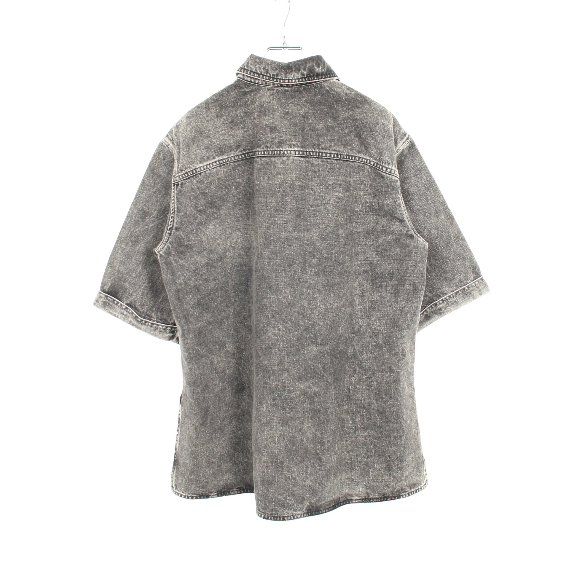 デニムシャツ デニムジャケット 半袖 コットン グレー フェンディ アウター FENDI