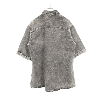 デニムシャツ デニムジャケット 半袖 コットン グレー フェンディ アウター FENDI