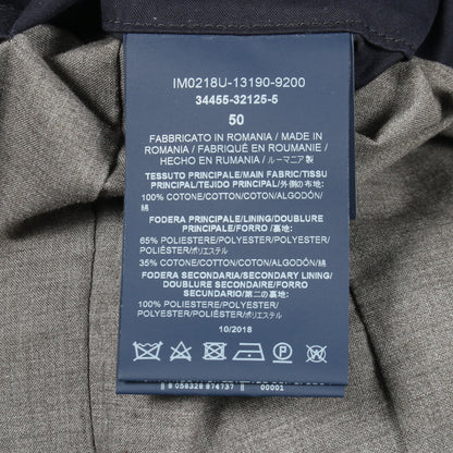 ステンカラーコート コットン ネイビー ヘルノ アウター HERNO