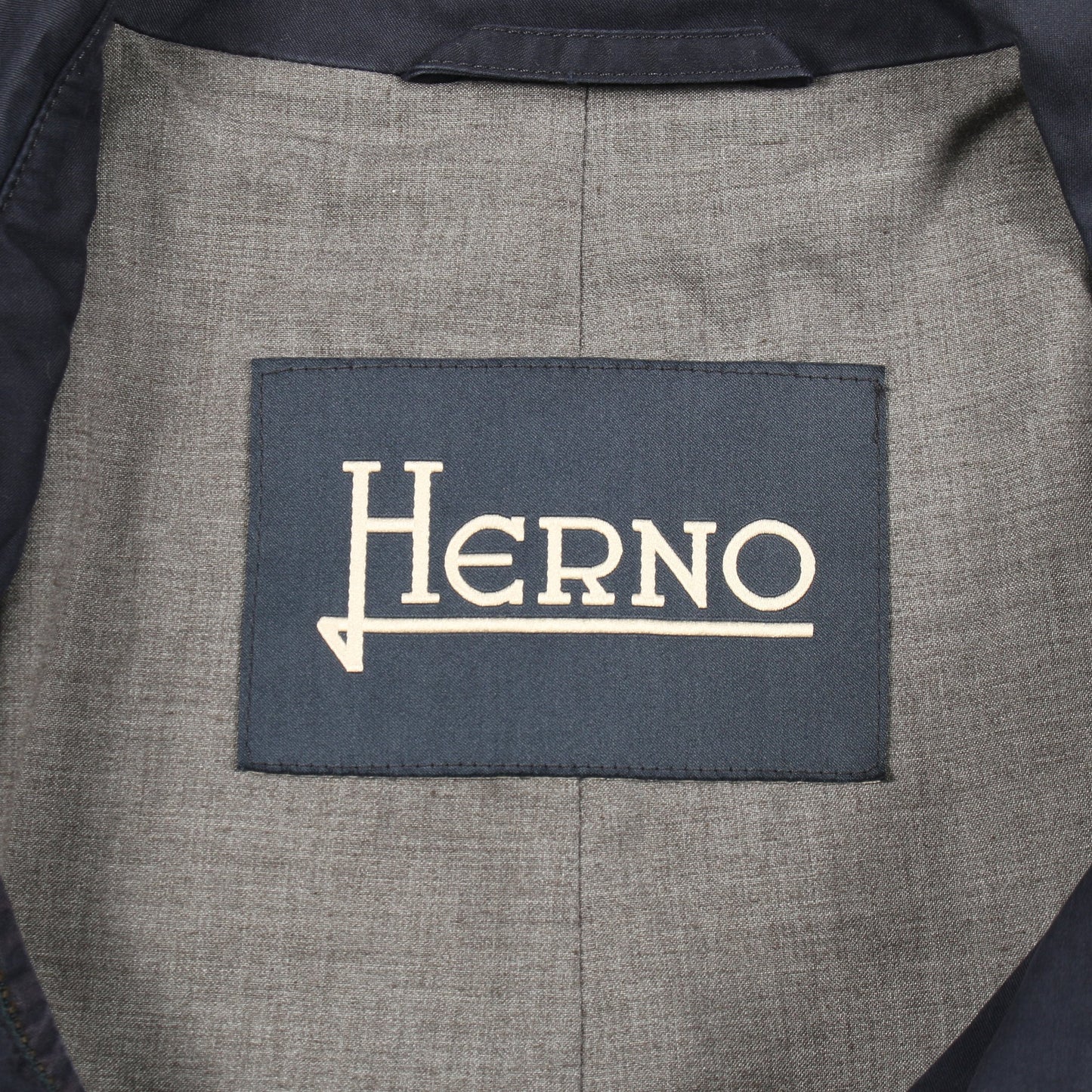 ステンカラーコート コットン ネイビー ヘルノ アウター HERNO