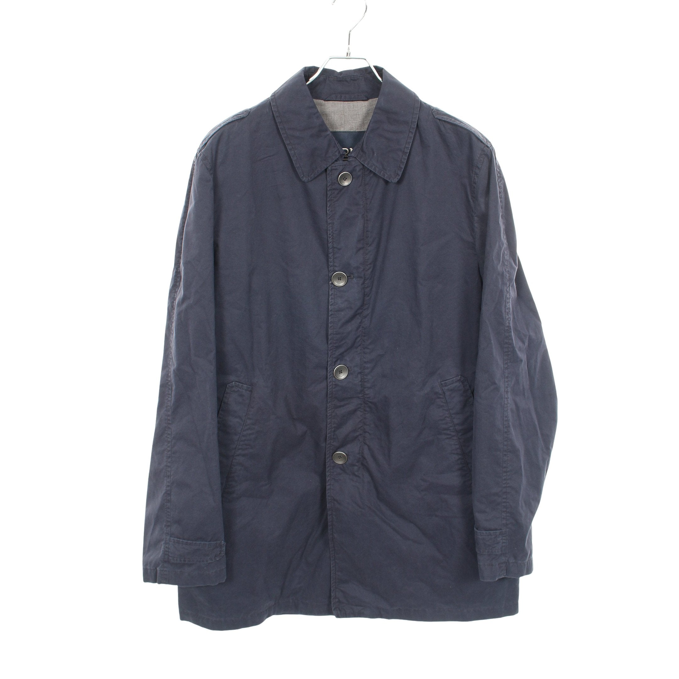 ステンカラーコート コットン ネイビー ヘルノ – RECLO