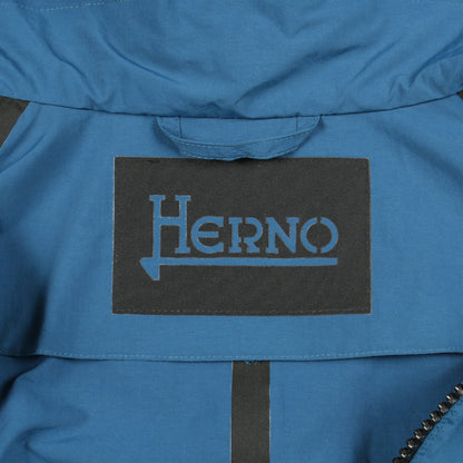 マウンテンパーカー ブルー フード付き ヘルノ アウター HERNO