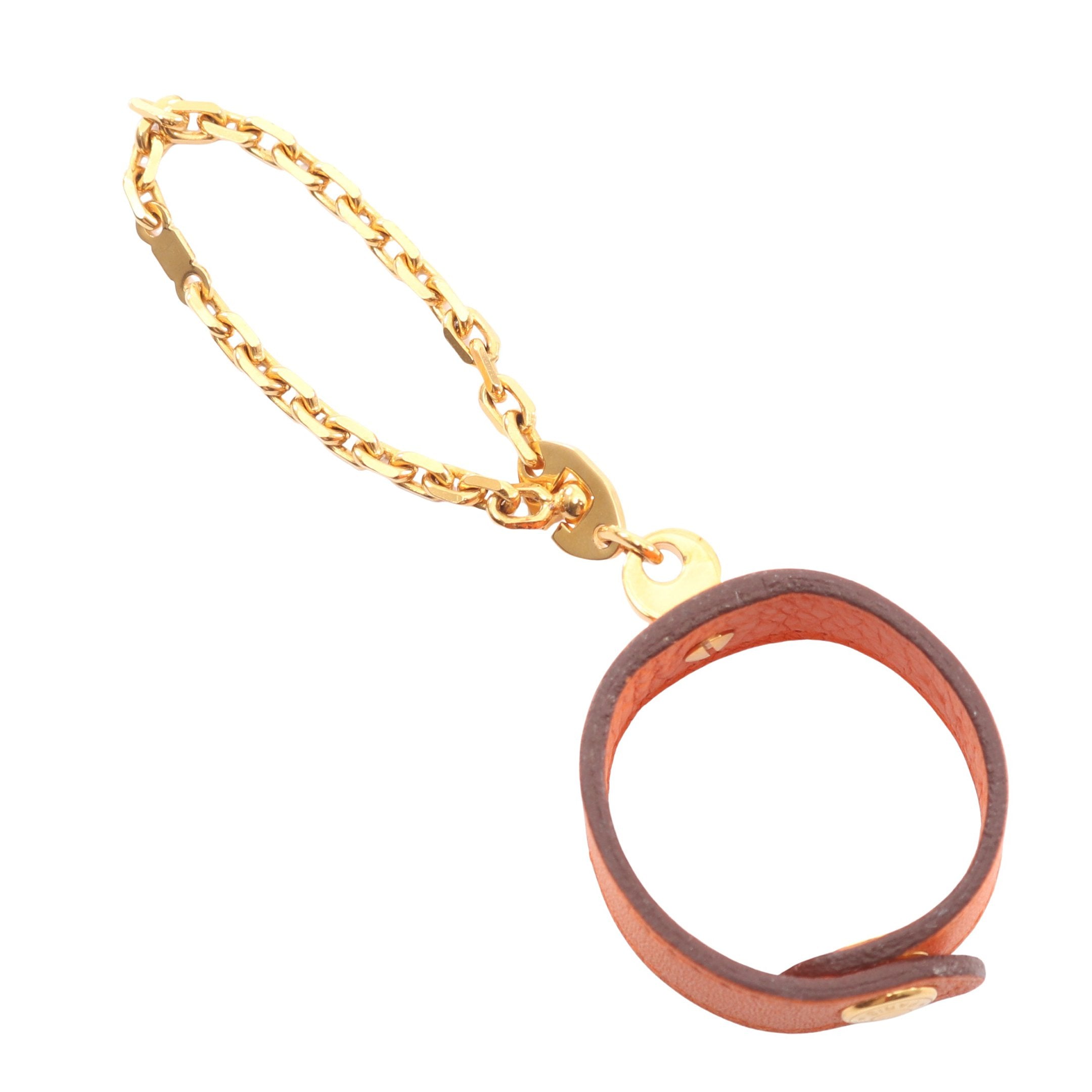 ノマド グローブホルダー レザー GP オレンジ ゴールド エルメス – RECLO