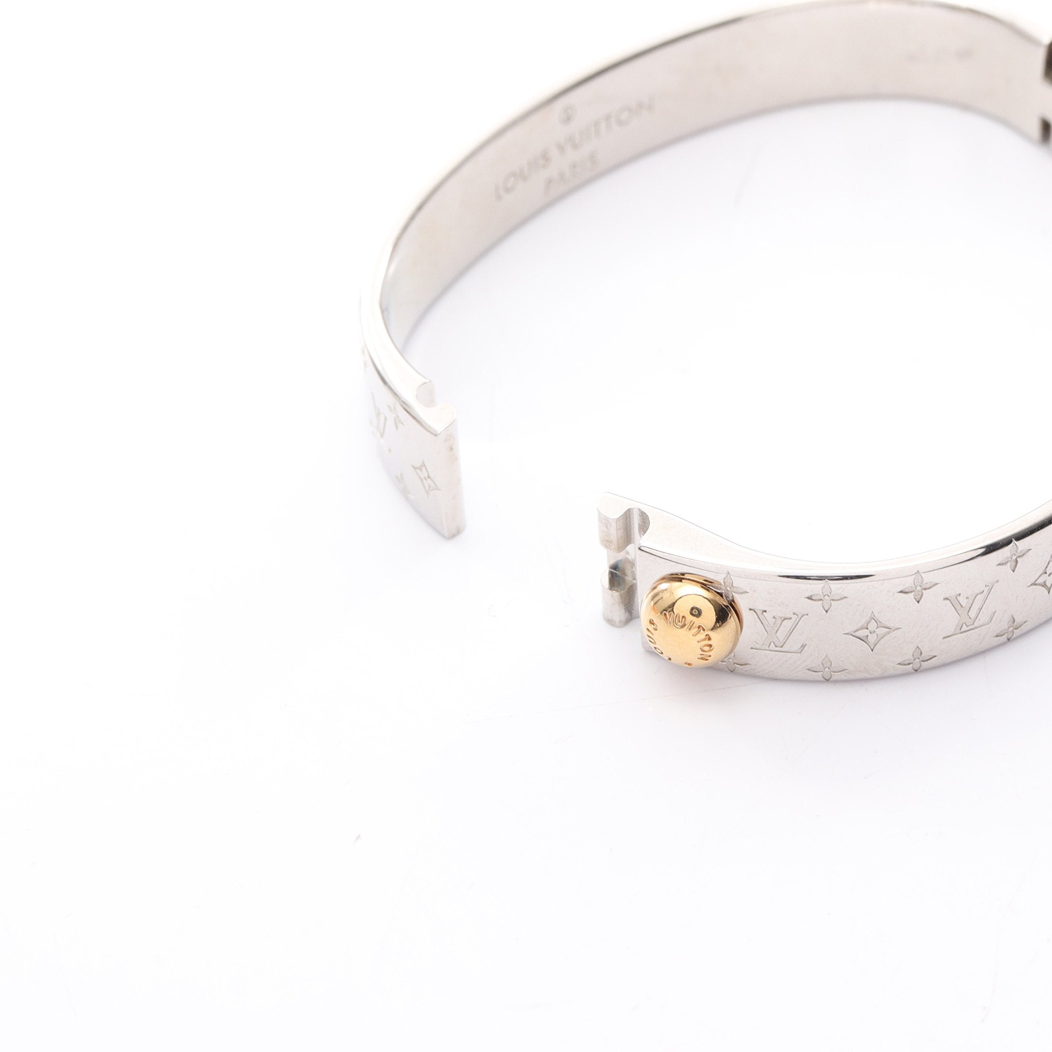 カフ ナノグラム バングル GP シルバー ゴールド ルイヴィトン – RECLO