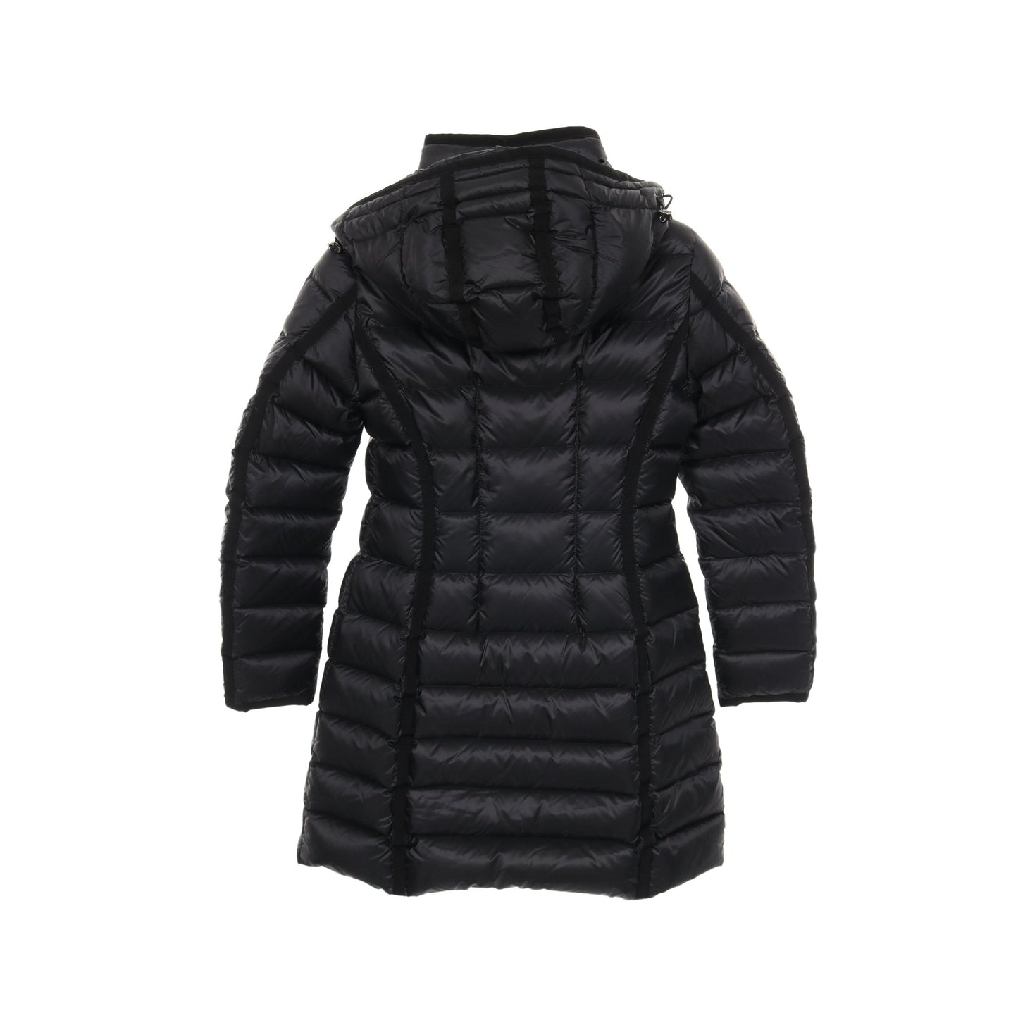 HERMINE ダウンコート ナイロン ブラック モンクレール アウター MONCLER