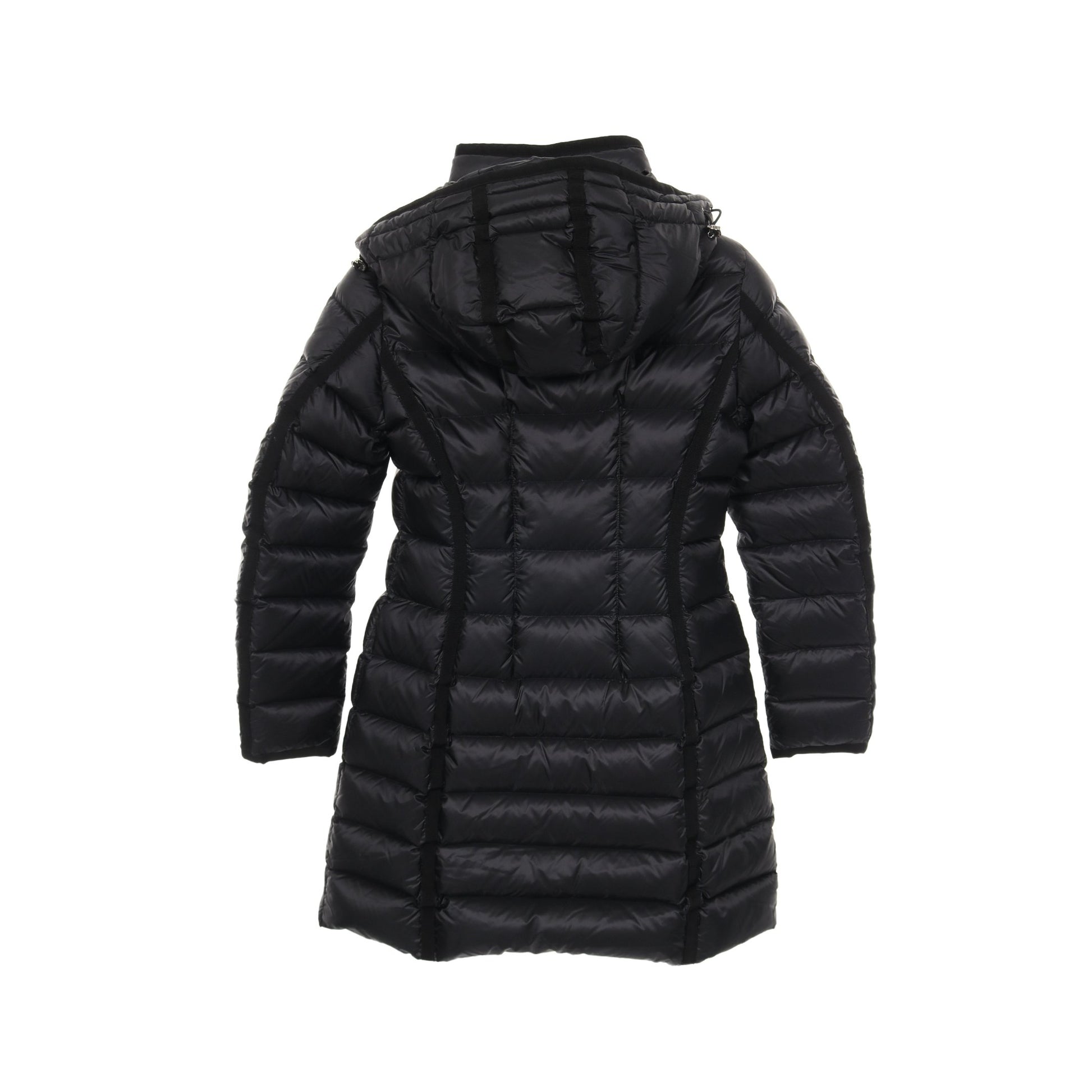HERMINE ダウンコート ナイロン ブラック モンクレール アウター MONCLER