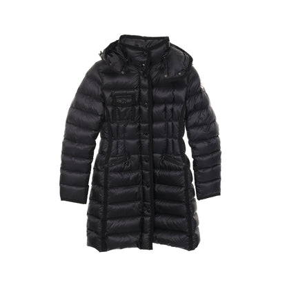 HERMINE ダウンコート ナイロン ブラック モンクレール アウター MONCLER