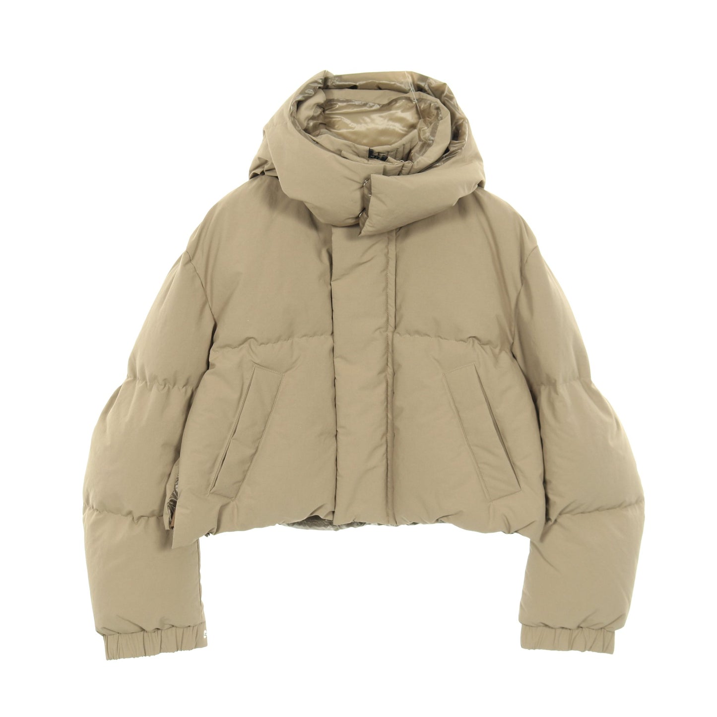 Matte Taffeta Padded Blouson パデッドフーデッド ダウンジャケット カーキベージュ サカイ アウター sacai