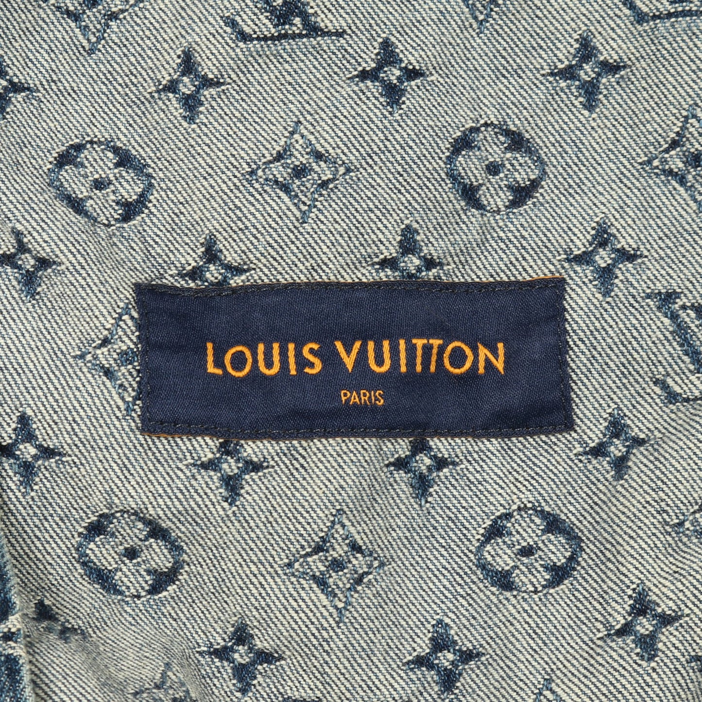 LOUIS VUITTON × NIGO モノグラムパッチワーク デニムジャケット コットン ブルーグレー フード付き ルイヴィトン アウター LOUIS VUITTON
