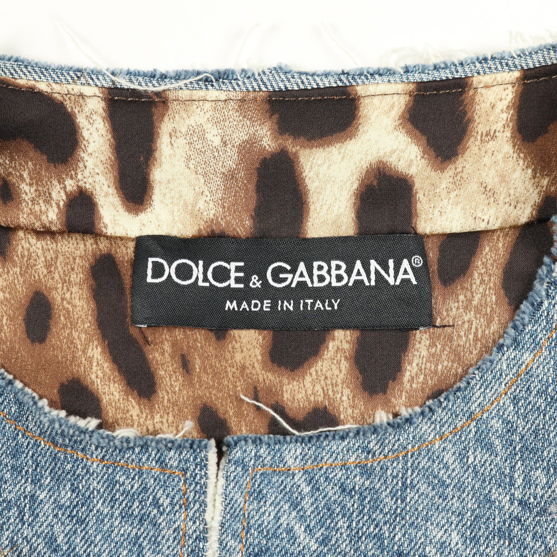 ツイード デニムジャケット レーヨン コットン インディゴブルー マルチカラー 切替 ドルチェアンドガッバーナ アウター DOLCE&GABBANA