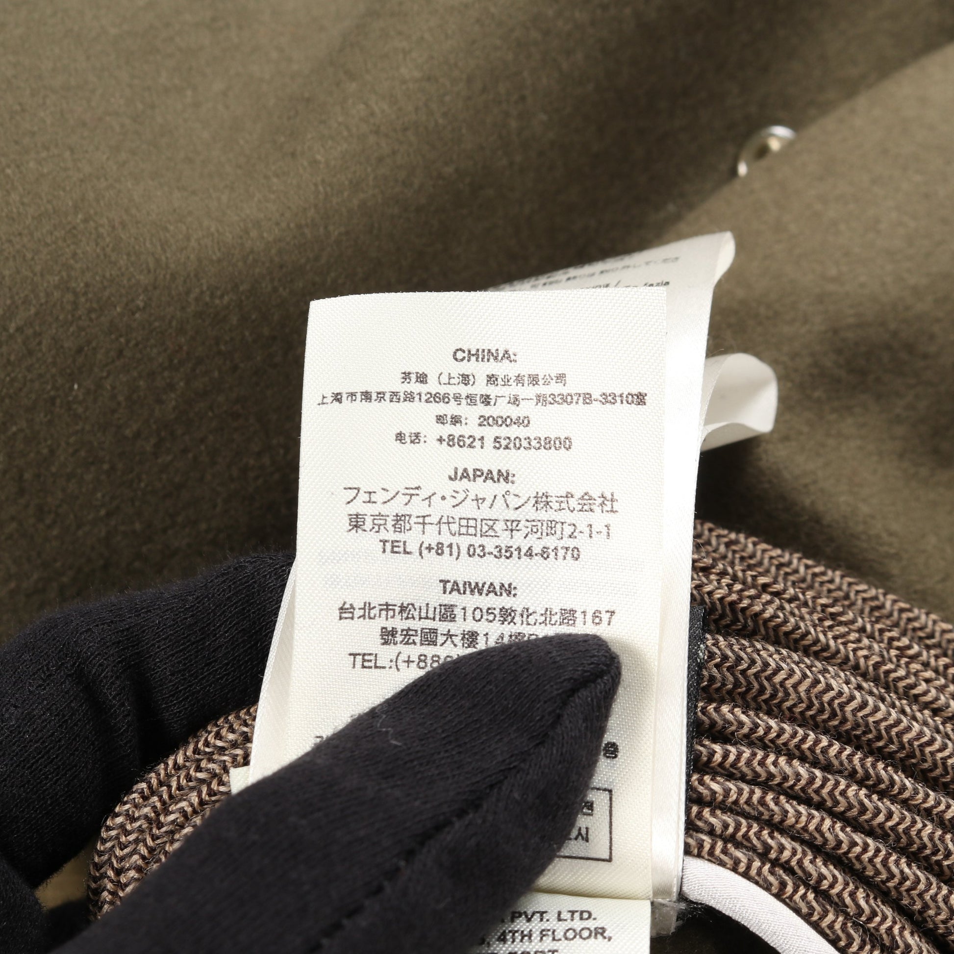 ピーコート ウール カシミヤ カーキグリーン サイドプリーツ フェンディ アウター FENDI
