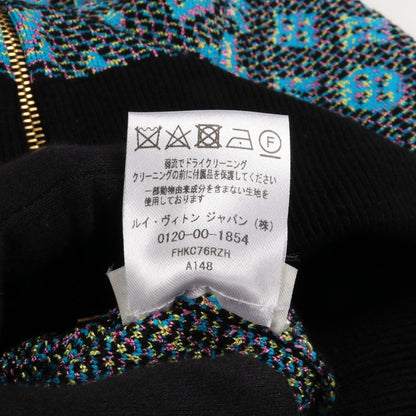 モノグラム ジップ ジャケット ウール ナイロン シルク ブラック ブルー マルチカラー ルイヴィトン アウター LOUIS VUITTON