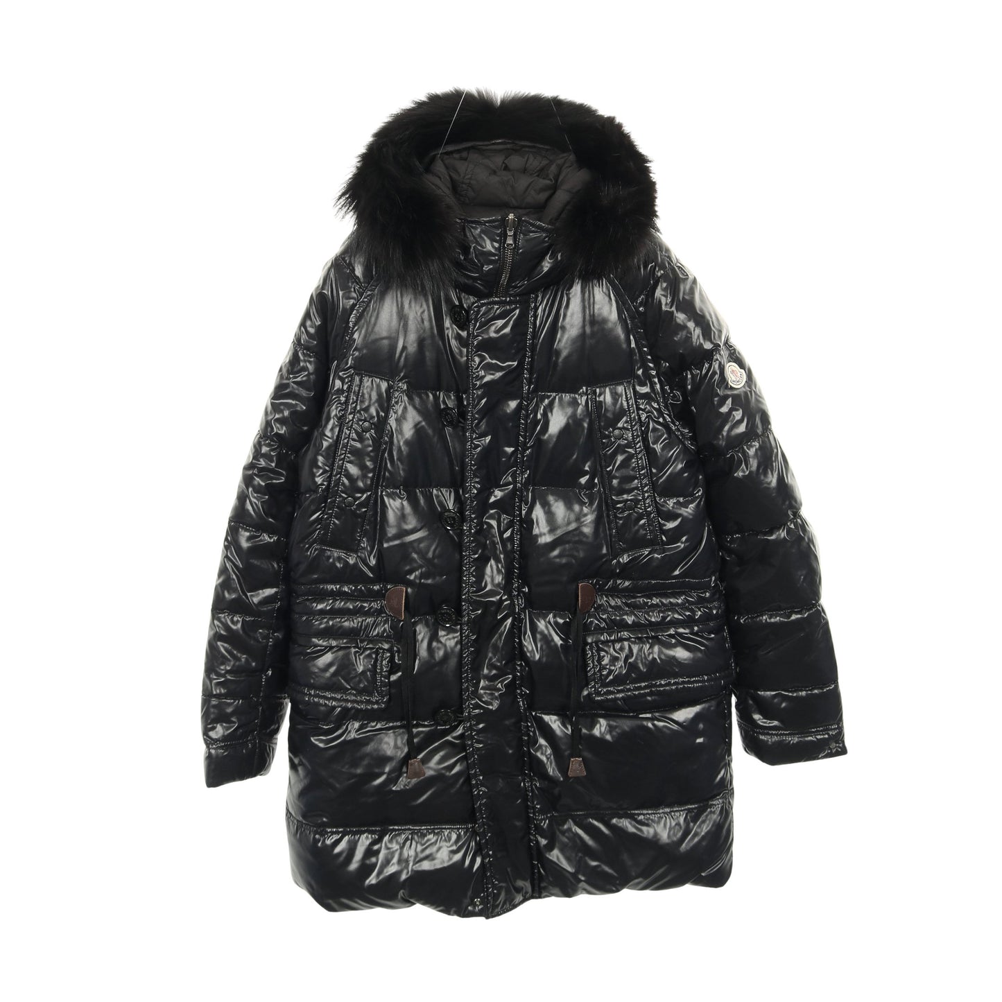ダウンコート ナイロン ブラック フード付き リバーシブル モンクレール アウター MONCLER