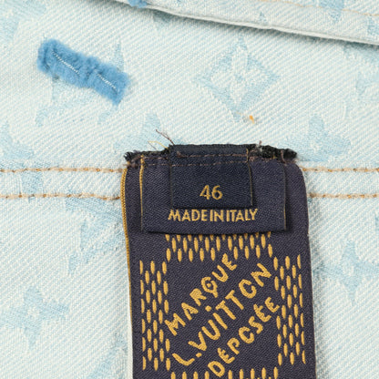 LVタイラー デニムジャケット コットン ライトブルー マルチカラー ルイヴィトン アウター LOUIS VUITTON