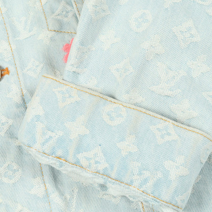 LVタイラー デニムジャケット コットン ライトブルー マルチカラー ルイヴィトン アウター LOUIS VUITTON