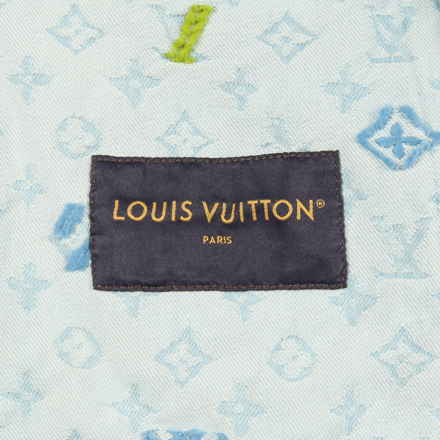 LVタイラー デニムジャケット コットン ライトブルー マルチカラー ルイヴィトン アウター LOUIS VUITTON