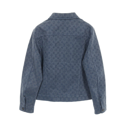 モノグラム デニムジャケット コットン インディゴブルー ルイヴィトン アウター LOUIS VUITTON