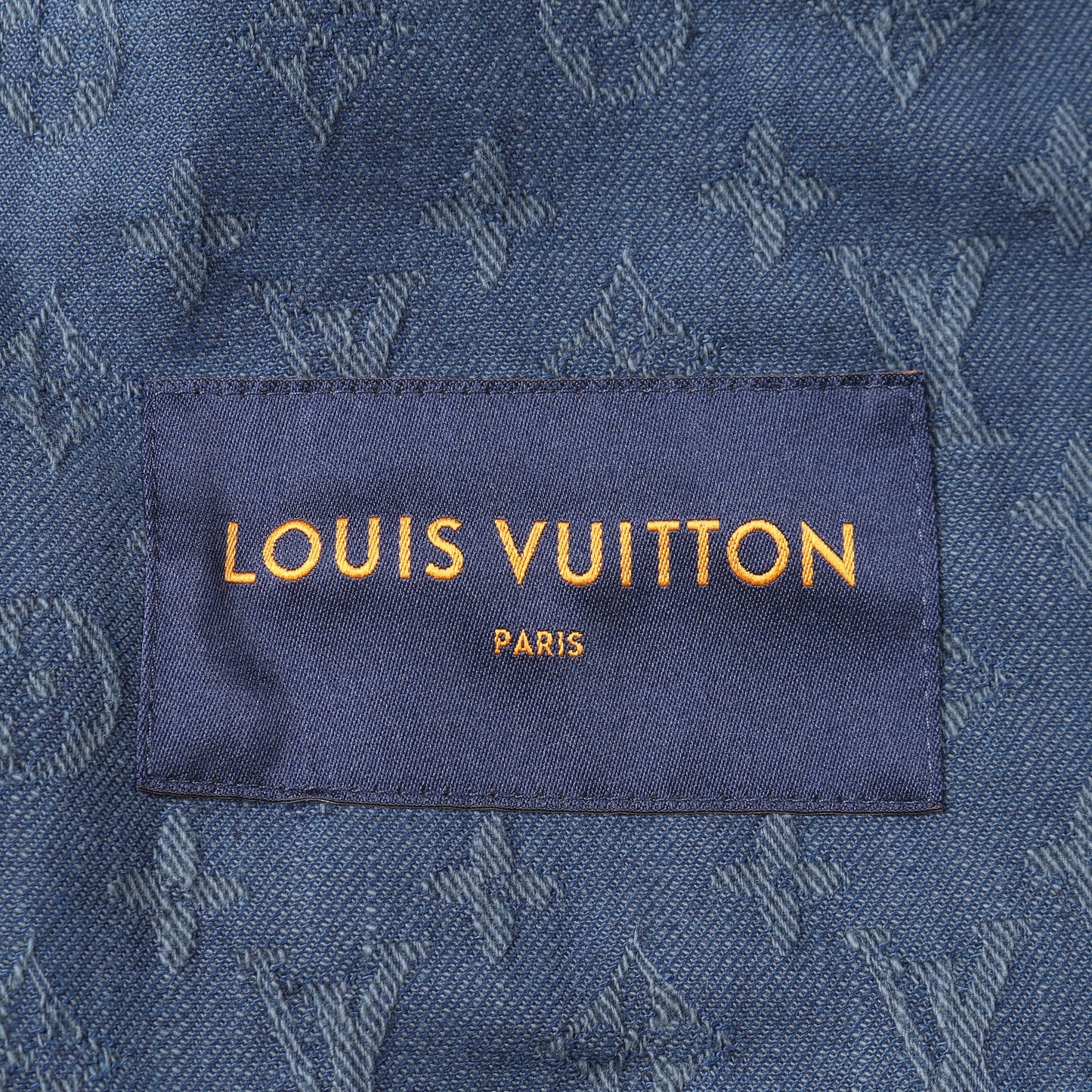 モノグラム デニムジャケット コットン インディゴブルー ルイヴィトン アウター LOUIS VUITTON