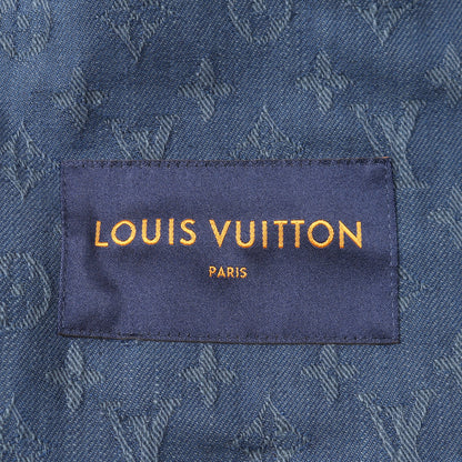 モノグラム デニムジャケット コットン インディゴブルー ルイヴィトン アウター LOUIS VUITTON